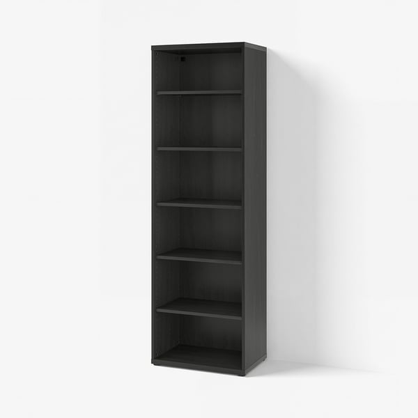 BESTÅ Unit para-para, dengan 5 para-para/hitam coklat, 60x40x193 cm