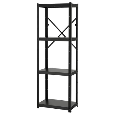 BROR Unit para-para, hitam, 65x40x190 cm