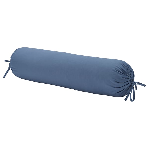DVALA Sarung bantal peluk, biru, 38x110 cm