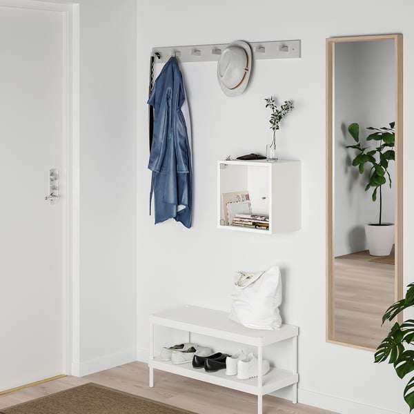 EKET Kabinet dinding berpintu kaca, putih, 35x25x35 cm