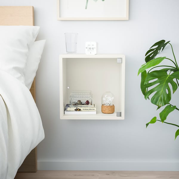 EKET Kabinet dinding berpintu kaca, putih, 35x25x35 cm