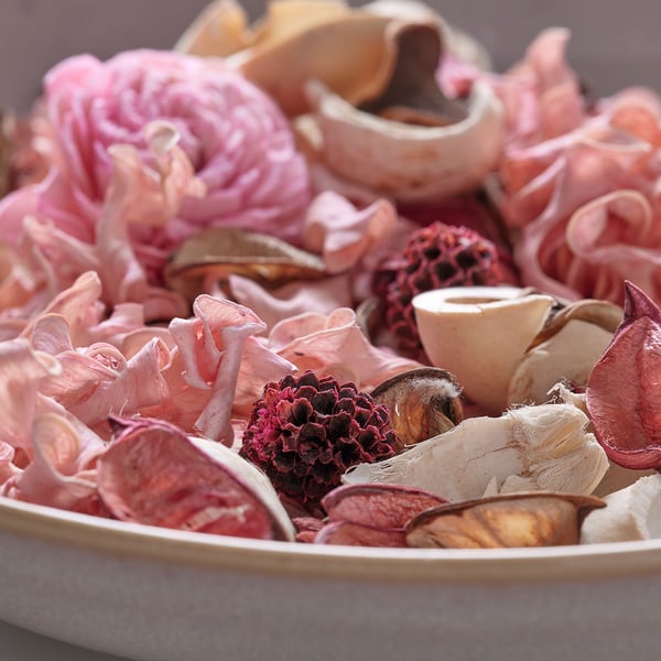 FRÖFINK Potpourri wangi, Bunga-bungaan merah jambu merah jambu, 60 g