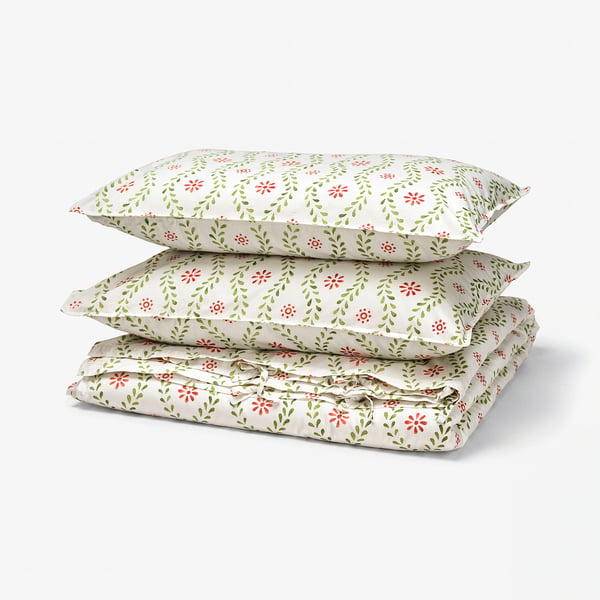 FYRISVIDE Sarung duvet dan 2 sarung bantal