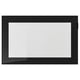 GLASSVIK Pintu kaca, hitam/kaca jernih, 60x38 cm