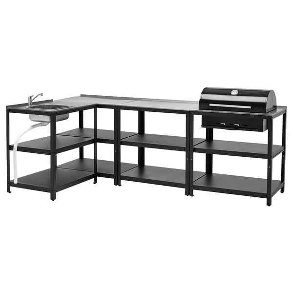 GRILLSKÄR Unit sink dapur/bbq arang, luar