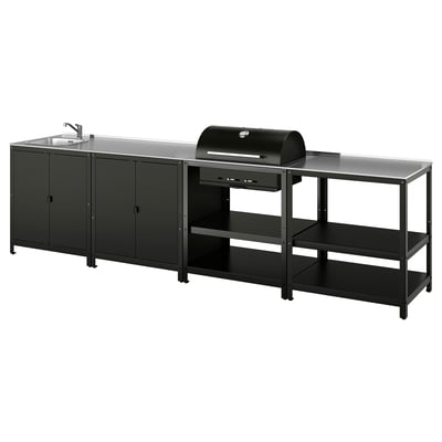 GRILLSKÄR Unit sink dapur/bbq arang, luar