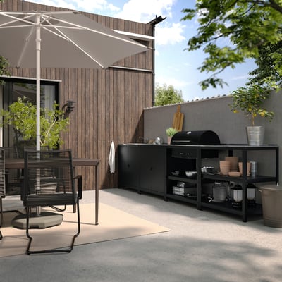 GRILLSKÄR Unit sink dapur/bbq arang, luar