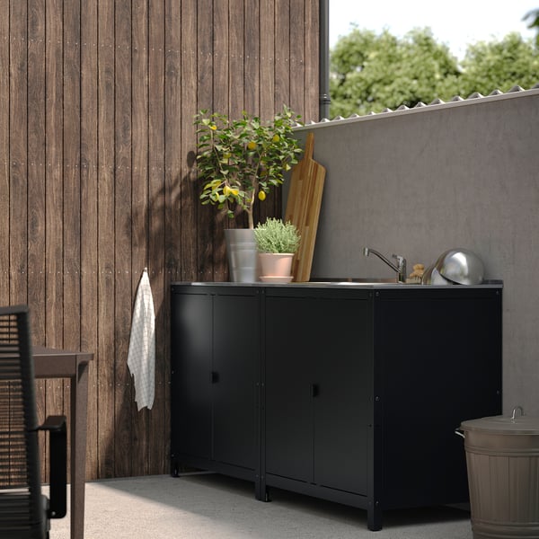 GRILLSKÄR Unit sink dapur/kabinet, luar