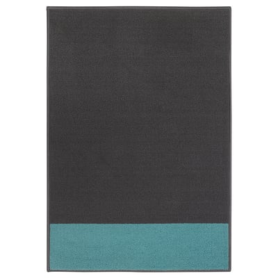 HALSTED Alas kaki, kelabu/biru, 70x100 cm