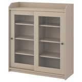 HAUGA Kabinet pintu kaca, kuning air, 105x116 cm