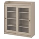 HAUGA Kabinet pintu kaca, kuning air, 105x116 cm