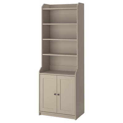 HAUGA Kabinet tinggi 2 pintu, kuning air, 70x199 cm