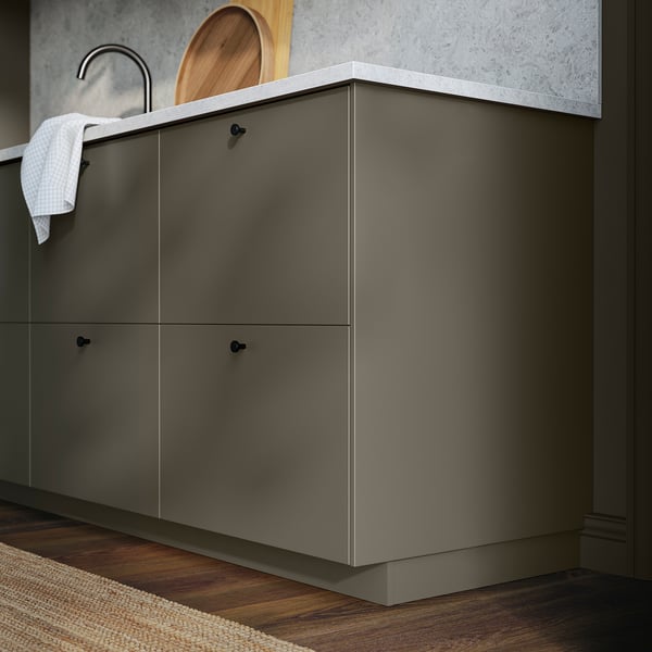 HAVSTORP Sarung panel, coklat kuning air, 62x80 cm