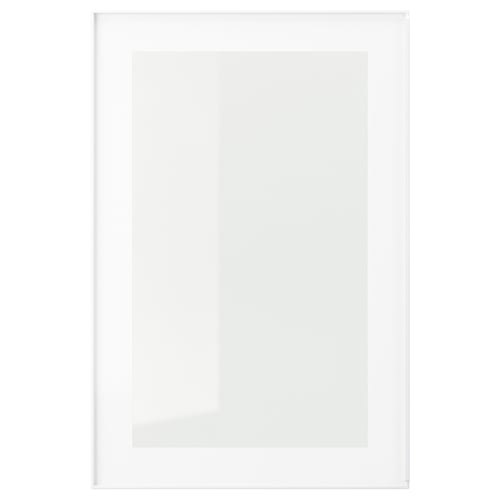 HEJSTA Pintu kaca, putih/kaca jernih, 40x60 cm