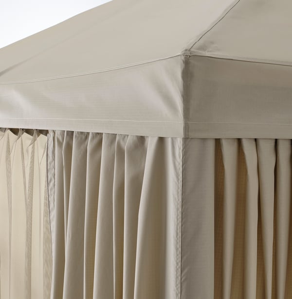 HIMMELSÖ Gazebo dengan langsir dan net