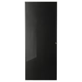 HÖGBO Pintu kaca, hitam, 40x97 cm