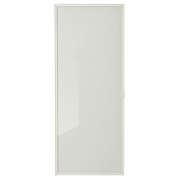 HÖGBO Pintu kaca, putih, 40x97 cm