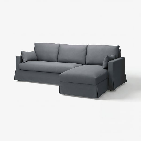 HYLTARP Sofa 3 tempat duduk + chaise longue