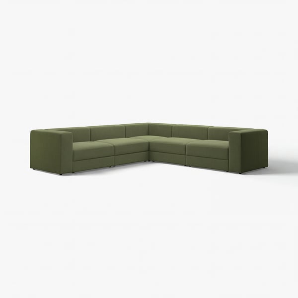 JÄTTEBO Sofa penjuru modular 6 tempat duduk