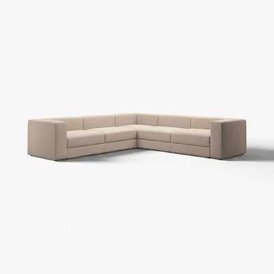 JÄTTEBO Sofa penjuru modular 6 tempat duduk
