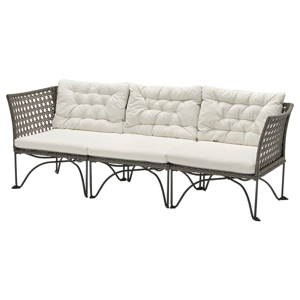 JUTHOLMEN Sofa modular 3 tempat duduk, luar