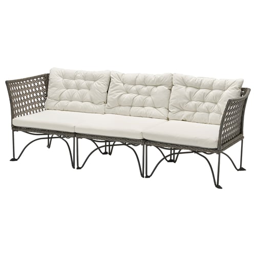 JUTHOLMEN Sofa modular 3 tempat duduk, luar