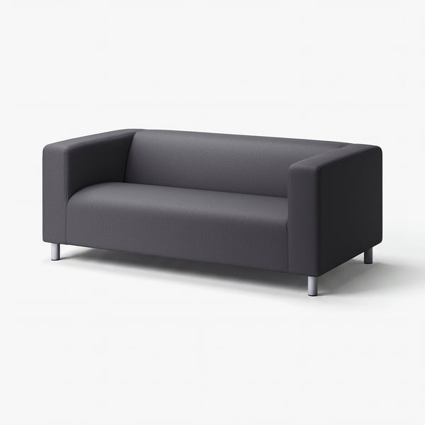 KLIPPAN Sofa 2 tempat duduk, Vissle kelabu