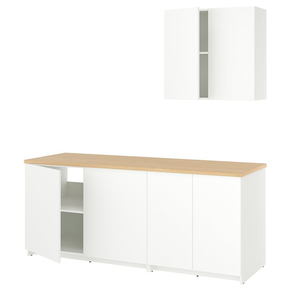 KNOXHULT Dapur, putih, 204x61x220 cm