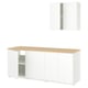 KNOXHULT Dapur, putih, 204x61x220 cm