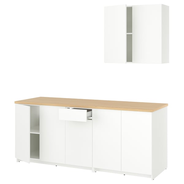KNOXHULT Dapur, putih, 204x61x220 cm