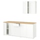 KNOXHULT Dapur, putih, 204x61x220 cm