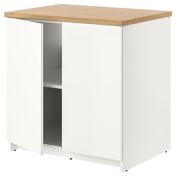 KNOXHULT Kabinet dasar berpintu, putih, 80x85 cm