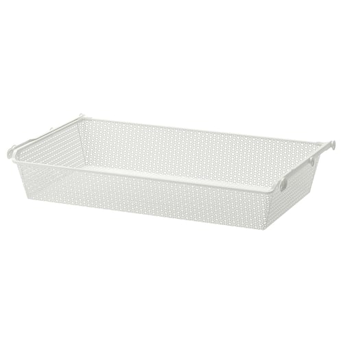 KOMPLEMENT Bakul logam serta rel tarik keluar., putih, 100x58 cm
