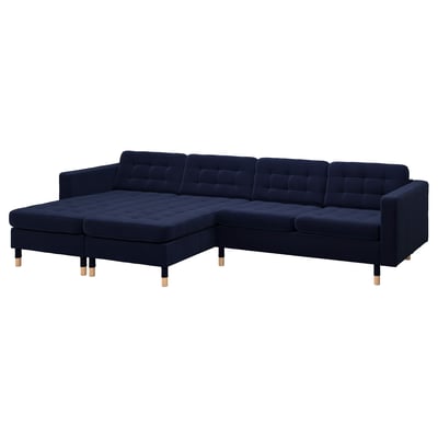 LANDSKRONA Sofa 4 tempat duduk + chaise longue
