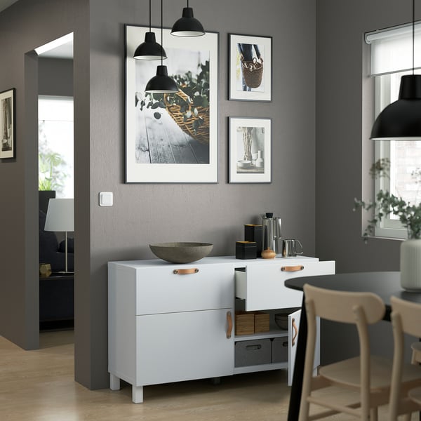 LAPPVIKEN Depan laci, putih, 60x26 cm