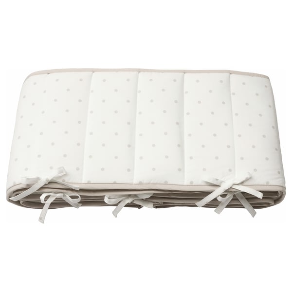 LENAST Pelapik penampan, berbintik/putih kelabu, 60x120 cm