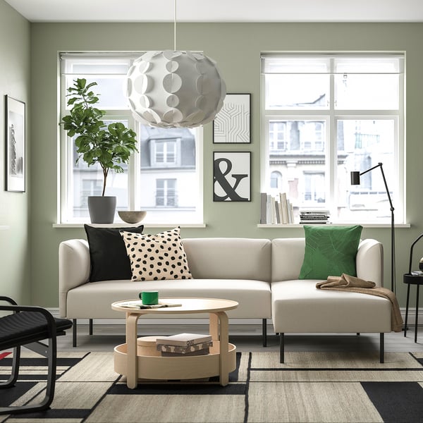 LILLEHEM Sofa 3 tempat duduk chaise longue