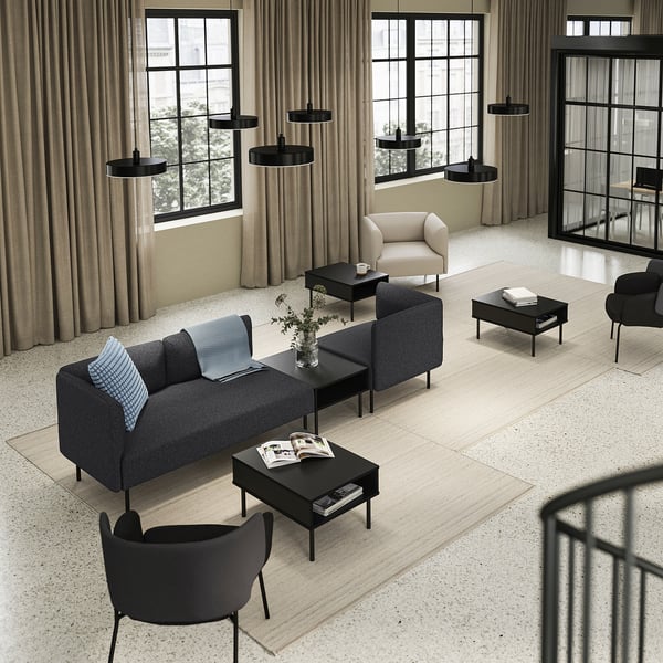 LILLEHEM Sofa bermodul 3 tempat duduk+meja