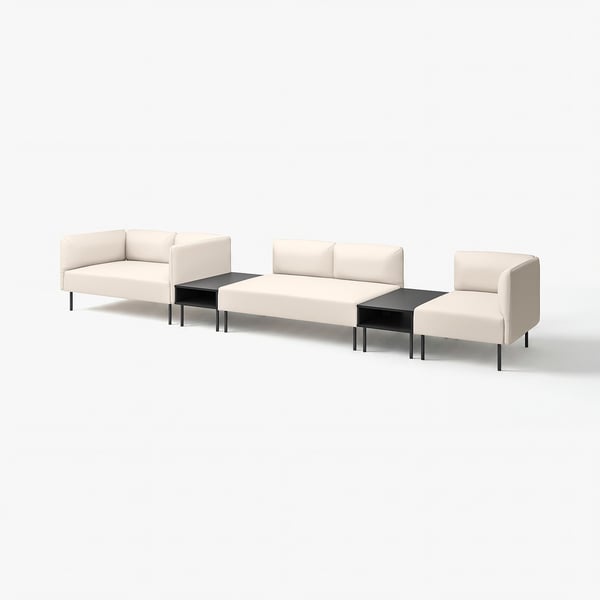 LILLEHEM Sofa bermodul dengan meja sisi