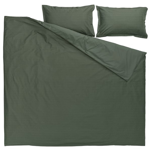 LUKTVICKER Sarung duvet dan 2 sarung bantal