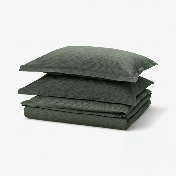 LUKTVICKER Sarung duvet dan 2 sarung bantal
