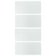 LUNDBRÄSMA 4 panel utk rangka pintu gelangsar, kaca kotak-kotak, 100x201 cm