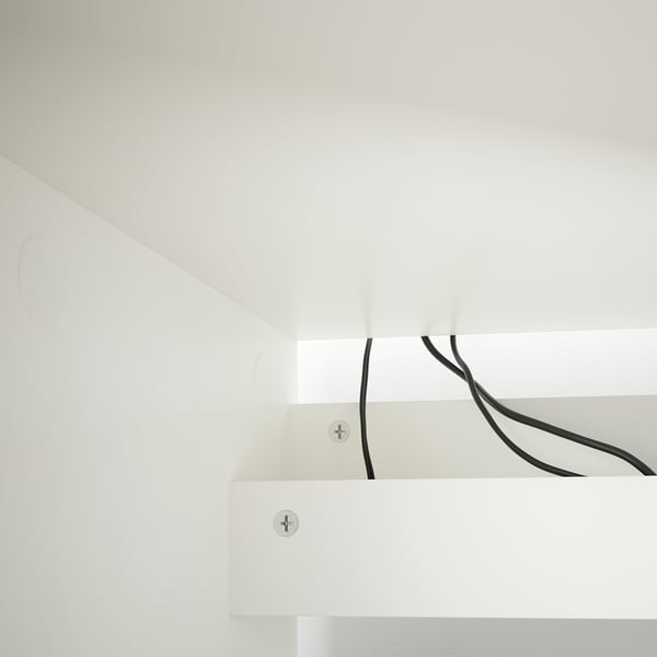 MALM Meja, putih, 140x65 cm