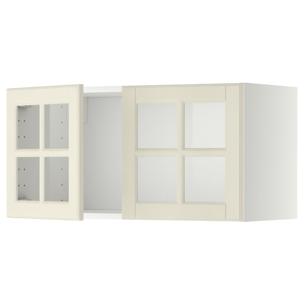 METOD Kabinet dinding + 2 pintu kaca