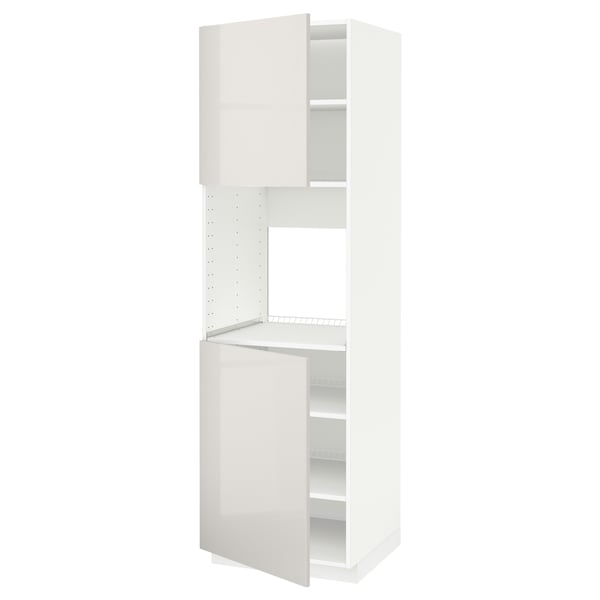 METOD Kabinet tinggi ketuhar + 2 pintu