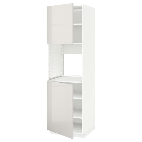 METOD Kabinet tinggi ketuhar + 2 pintu