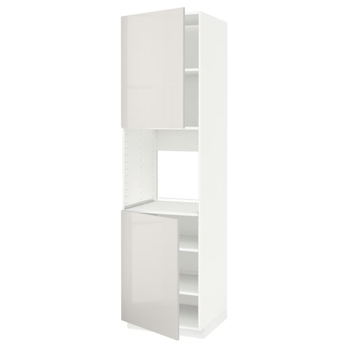 METOD Kabinet tinggi ketuhar + 2 pintu