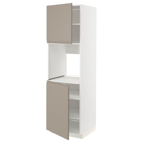 METOD Kabinet tinggi ketuhar + 2 pintu