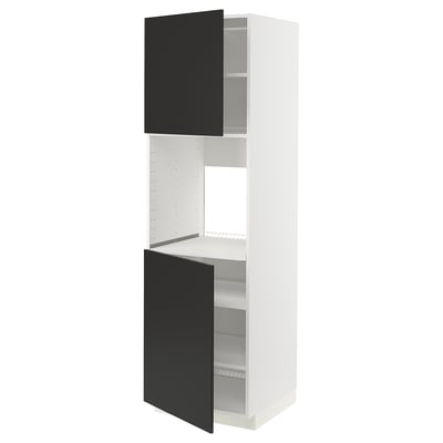 METOD Kabinet tinggi ketuhar + 2 pintu