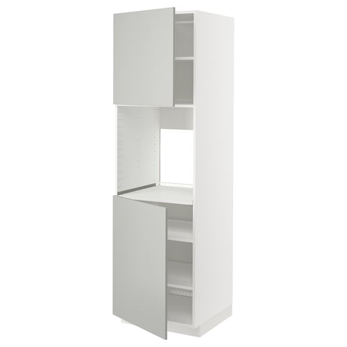 METOD Kabinet tinggi ketuhar + 2 pintu